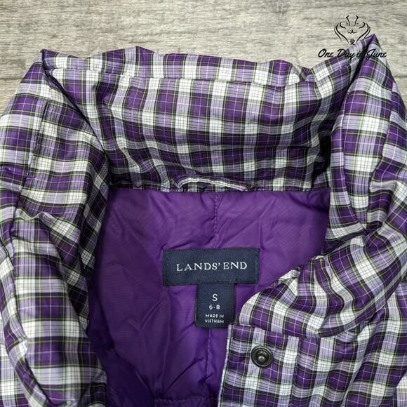 Land's End Puffer Vest Size 6/8 - Picture 2 of 5